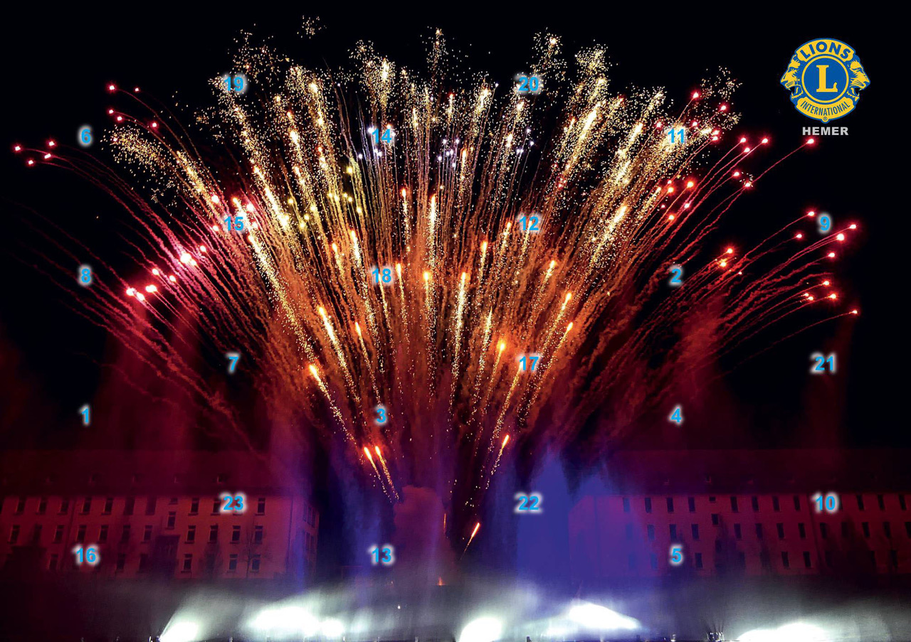 Feuerwerk auf dem Himmelsspiegel